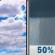 Sunday: A chance of rain showers after noon. Partly sunny. High near 75, with temperatures falling to around 69 in the afternoon. Northwest wind 5 to 10 mph. Chance of precipitation is 50%. New rainfall amounts less than a tenth of an inch possible. Sunday: Partly Sunny then Chance Rain Showers