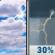 Tuesday: A slight chance of rain showers between 2pm and 5pm, then a chance of showers and thunderstorms. Mostly cloudy, with a high near 79. South wind 0 to 10 mph, with gusts as high as 25 mph. Chance of precipitation is 30%. New rainfall amounts less than a tenth of an inch possible. Tuesday: Mostly Cloudy then Chance Showers And Thunderstorms