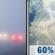 Sunday: Patchy fog before 7am, then scattered rain showers between noon and 2pm, then showers and thunderstorms likely. Partly sunny, with a high near 65. Northwest wind 0 to 10 mph. Chance of precipitation is 60%. New rainfall amounts less than a tenth of an inch possible. Sunday: Patchy Fog then Showers And Thunderstorms Likely