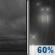 Tonight: A chance of rain showers between midnight and 2am, then a chance of rain showers and patchy fog between 2am and 3am, then rain likely and patchy fog. Cloudy, with a low around 55. East wind 0 to 5 mph. Chance of precipitation is 60%. New rainfall amounts between a tenth and quarter of an inch possible. Tonight: Cloudy then Light Rain Likely