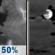Tonight: A chance of showers and thunderstorms before 9pm. Mostly cloudy, with a low around 53. West wind 0 to 10 mph. Chance of precipitation is 50%. New rainfall amounts less than a tenth of an inch possible. Tonight: Chance Showers And Thunderstorms then Mostly Cloudy