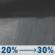 Tonight: A chance of rain showers. Cloudy, with a low around 57. Northeast wind 0 to 5 mph. Chance of precipitation is 30%. New rainfall amounts between a tenth and quarter of an inch possible. Tonight: Chance Rain Showers