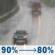 Monday: Rain and patchy fog. Cloudy. High near 55, with temperatures falling to around 49 in the afternoon. Northwest wind 0 to 5 mph. Chance of precipitation is 90%. New rainfall amounts between a quarter and half of an inch possible. Monday: Light Rain
