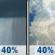 Saturday: A chance of rain showers before 2pm, then a chance of showers and thunderstorms. Mostly cloudy, with a high near 55. Southwest wind 0 to 5 mph. Chance of precipitation is 40%. New rainfall amounts between a tenth and quarter of an inch possible. Saturday: Chance Rain Showers