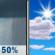 Monday: A chance of rain showers before 10am. Mostly sunny, with a high near 64. Northeast wind 0 to 5 mph. Chance of precipitation is 50%. New rainfall amounts less than a tenth of an inch possible. Monday: Chance Rain Showers then Mostly Sunny