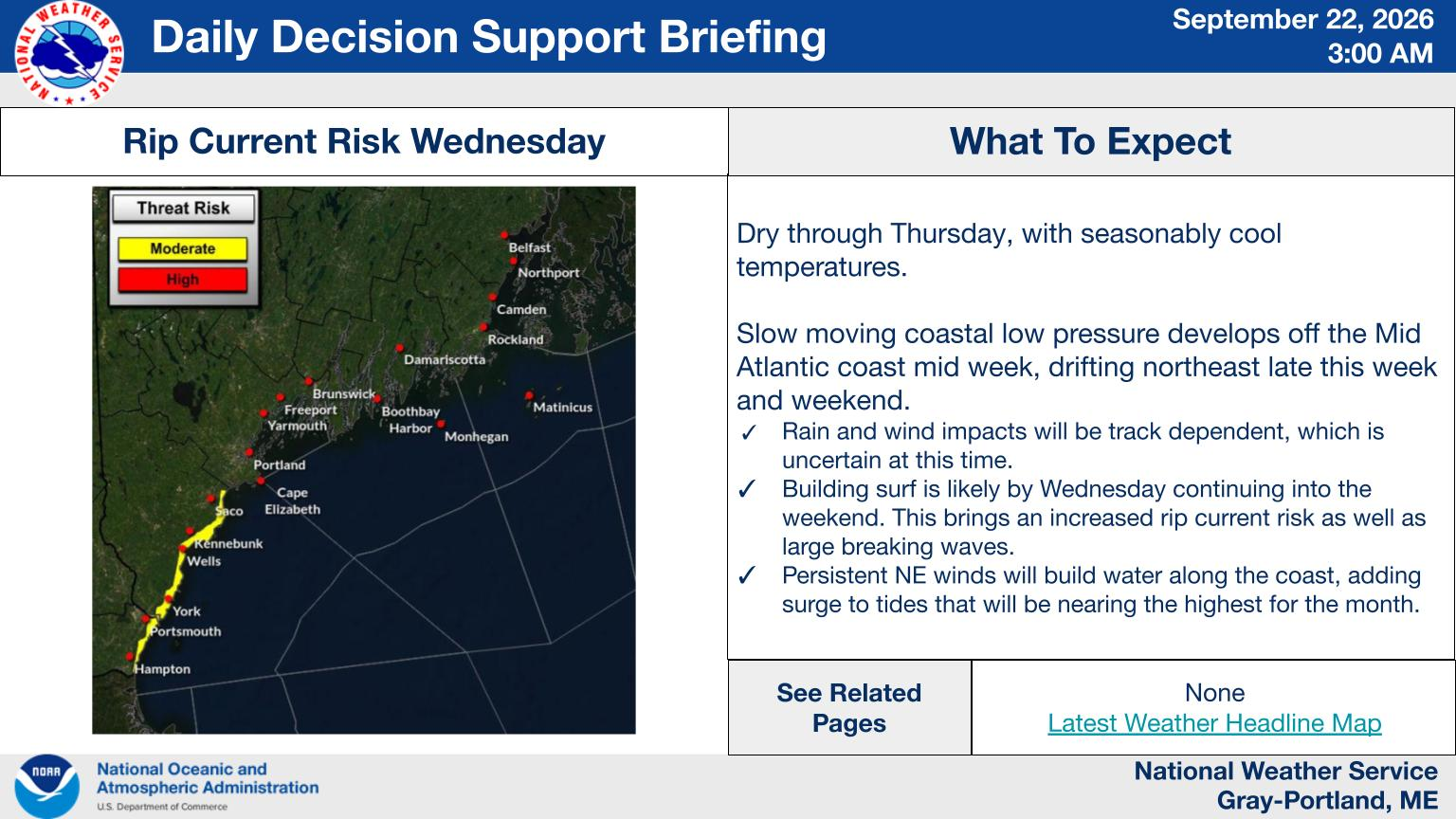 NWS Gray, Maine primary briefing slide