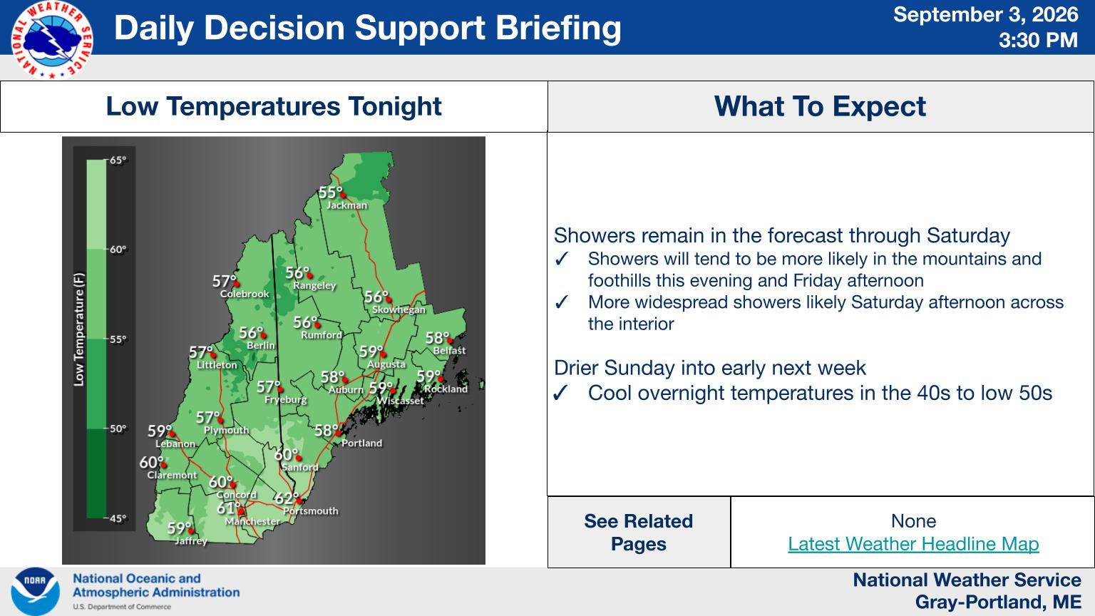 NWS Gray, Maine primary briefing slide