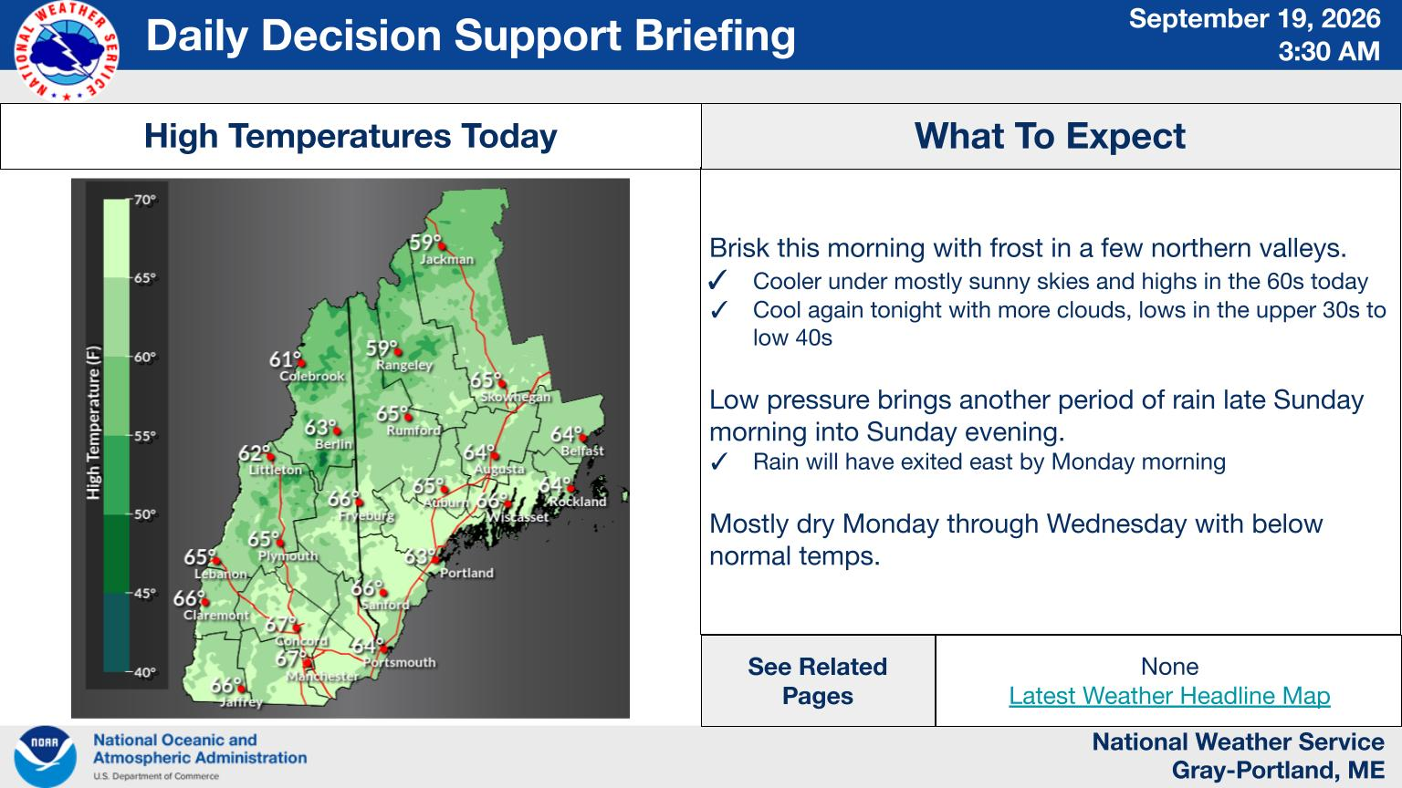 NWS Gray, Maine primary briefing slide