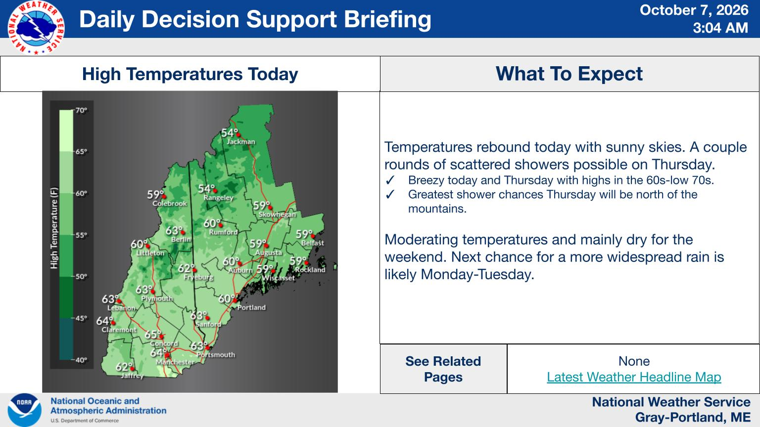NWS Gray, Maine primary briefing slide